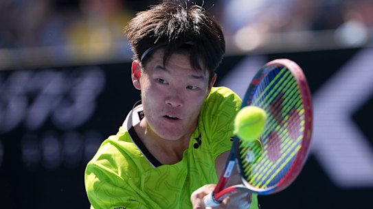 Michael Zheng was a first-round winner at this year’s Australian Open.