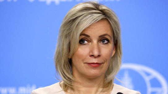 Sanctioned: Foreign Ministry spokesperson Maria Zakharova.