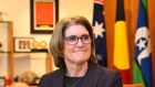 Michele Bullock in Prime Minister Anthony Albanese’s office on Friday.