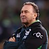 Raiders coach Ricky Stuart at GIO Stadium on Thursday night.