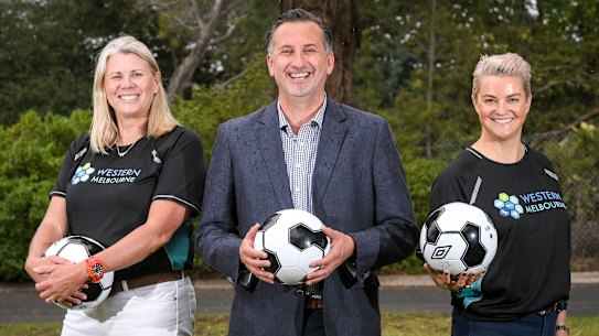 United they stand: Kate Roffey, Steve Horvat and Mia Shaw of the Western Melbourne Group.