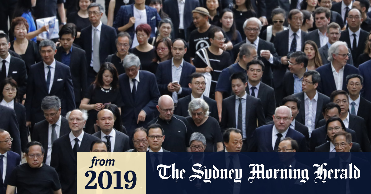 Rare March Hong Kong Lawyers Protest Proposed Extradition Law Changes
