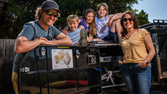 The Ryan family is ready and roaring for their six-month trip around the country. 