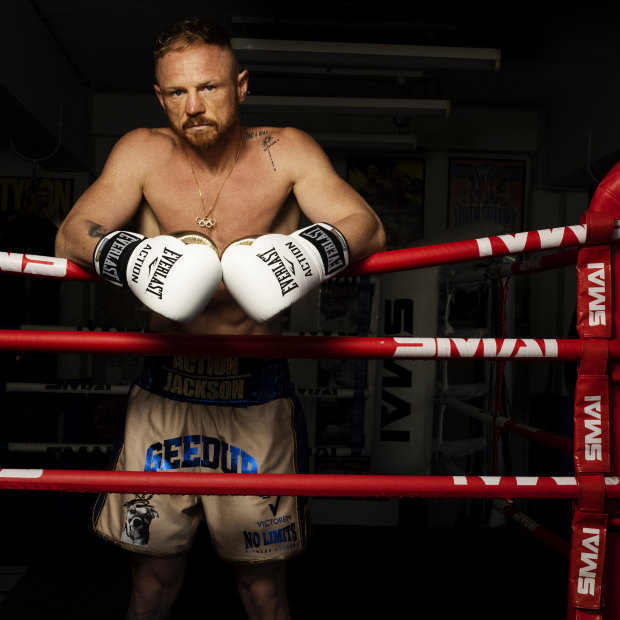 Veteran boxer Luke Jackson at Woolloomooloo PCYC