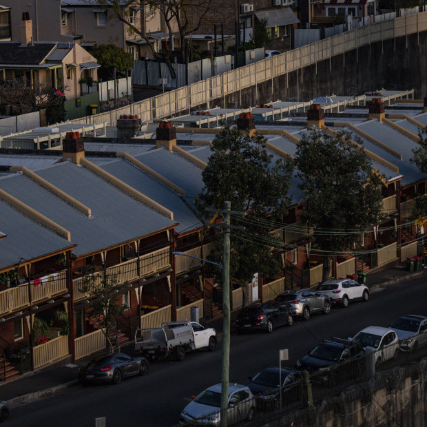 One-third of homes in Millers Point were empty on census night.