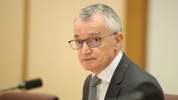 Australia Post chair Lucio Di Bartolomeo gave evidence at Senate estimates on Monday night.