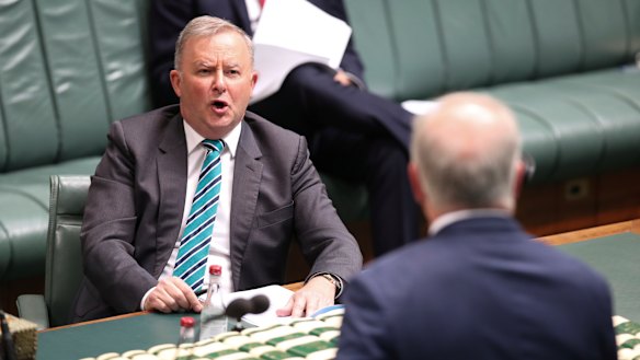 Anthony Albanese in Parliament on Thursday.