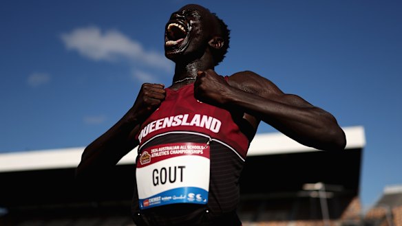 Australian sprint sensation Gout Gout.