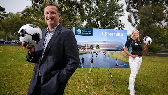 New identity: West Melbourne representatives Steve Horvat and Kate Roffey.