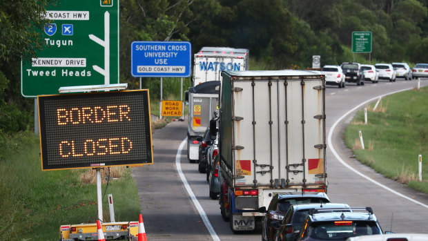 Queensland's borders were closed in March at the height of the coronavirus crisis. 