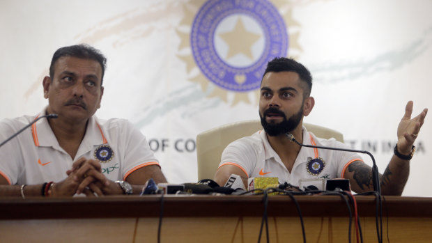 Trust issues: The relationship between India coach Ravi Shastri and captain Virat Kohli will be intriguing in Australia.