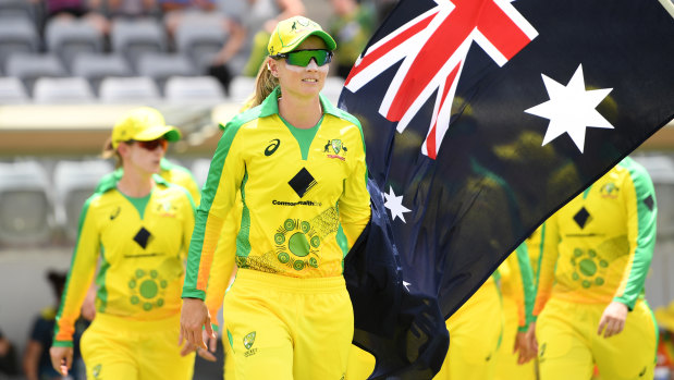 The Australian women's team wore  jerseys featuring the Walkabout Wickets artwork for a match against England earlier this year.