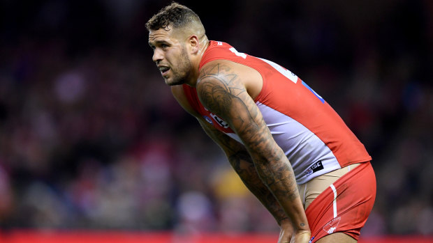 Lance Franklin could miss another game due to a bruised heel.