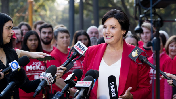 Jodi McKay announces she will be contesting the NSW Labor Party leadership in May.