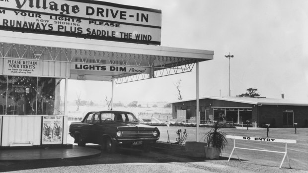 The Village Drive-In Theatre at Reservoir in Melbourne's north in 1969.