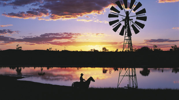 Longreach, a picturesque image of the Queensland outback.