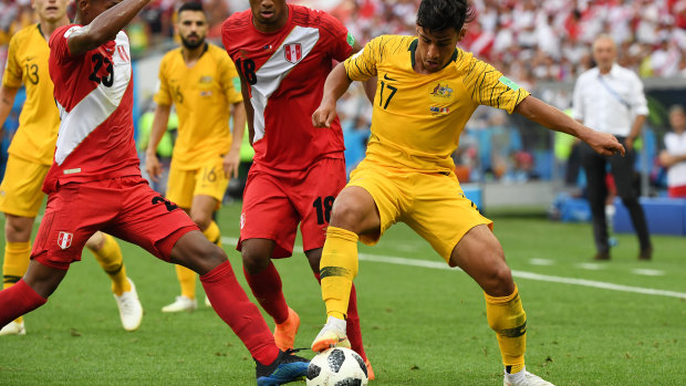 Highly rated: Daniel Arzani in the World Cup.