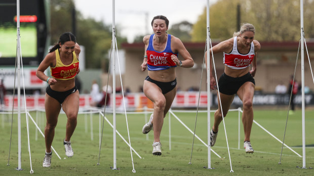 Carla Bull won the women’s Gift at Stawell.