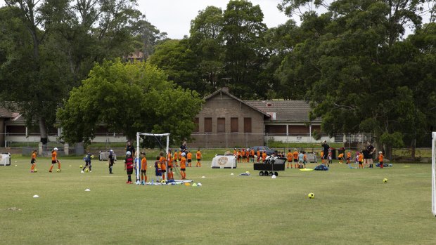 The building in the background is set to become the clubrooms for the Balmain and District Football Club.