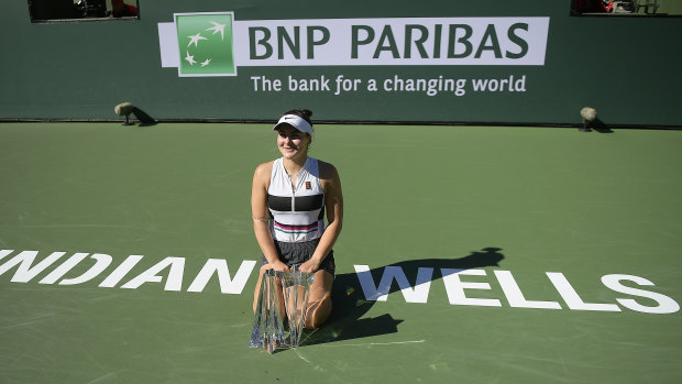 2019 champion Bianca Andreescu.