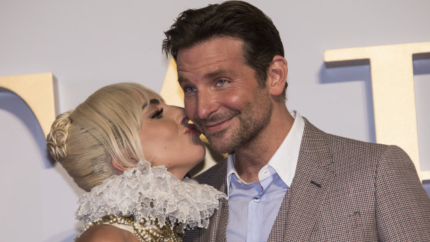 Lady Gaga and Bradley Cooper at the premiere of A Star Is Born in London in September.