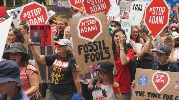 March for Our Future to stop Adani, held in Brisbane.