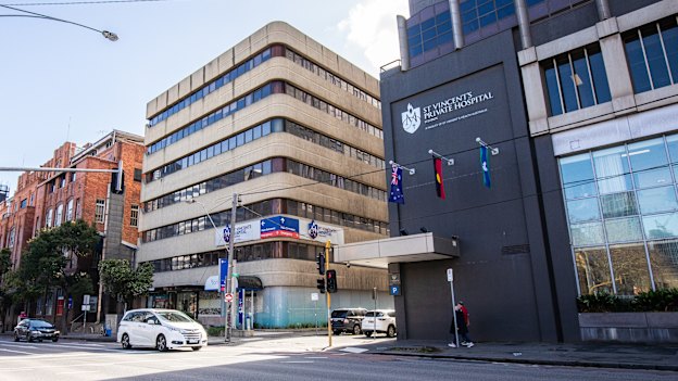 St Vincent’s Private Hospital in Fitzroy.