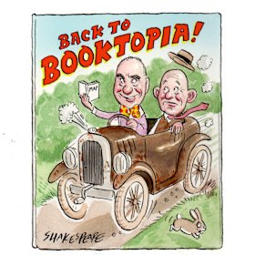 Page turner: Peter George is embarking on his next adventure with eccentric Booktopia founder Tony Nash.