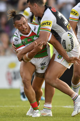 Playing through the pain: Tyrell Fuimaono played more than 30 minutes with the injury.