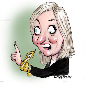Christine Holgate and her fancy watch.
