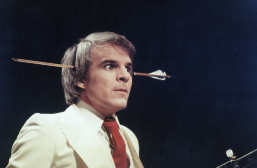 Steve Martin on Saturday Night Live during his ’70s standup days.