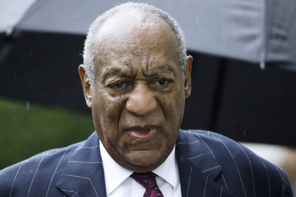 Bill Cosby arriving for sentencing, 2018. 