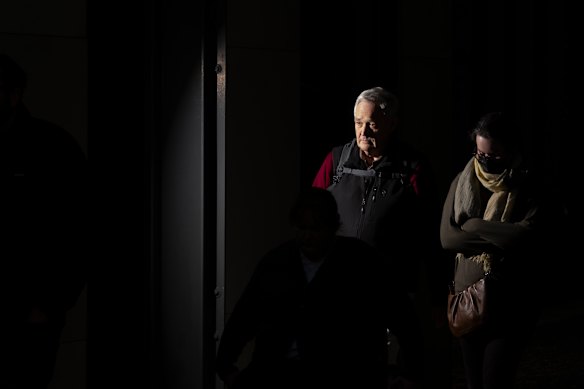 Ian Wilkinson leaving court on Friday afternoon. 