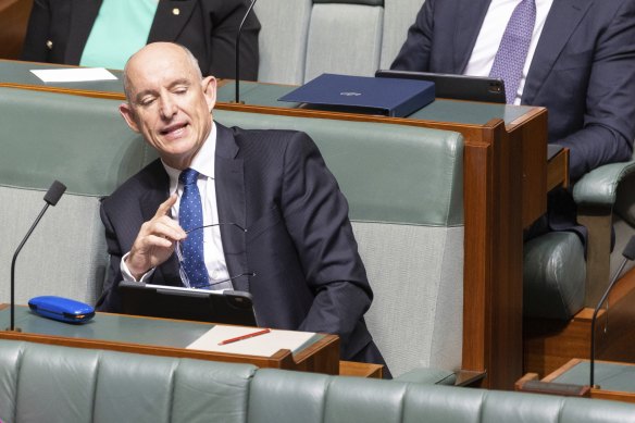 Stuart Robert during Question Time on Thursday: “I had zero involvement with this procurement and any other procurements.”