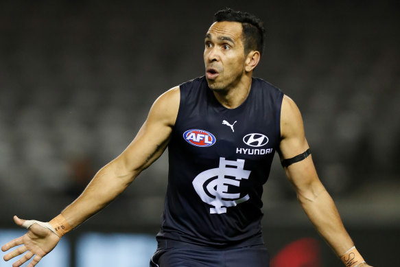 Eddie Betts played his first game back for Carlton last Saturday.