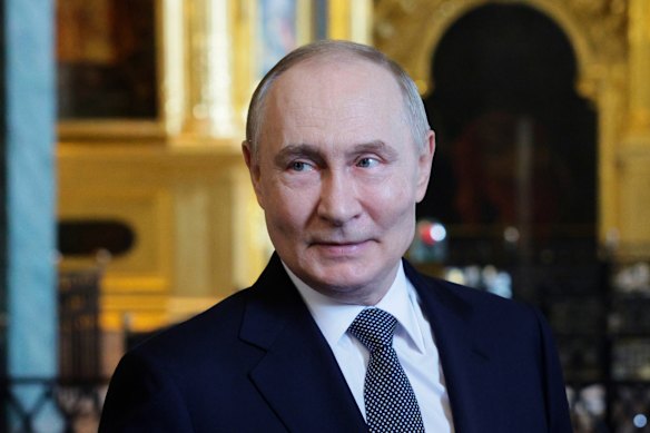 O presidente russo, Vladimir Putin, em São Petersburgo na semana passada.