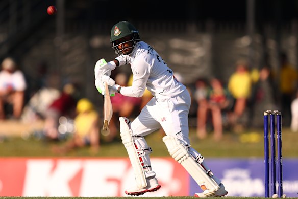 Tanzid is proving a tough nut to crack for Australia.