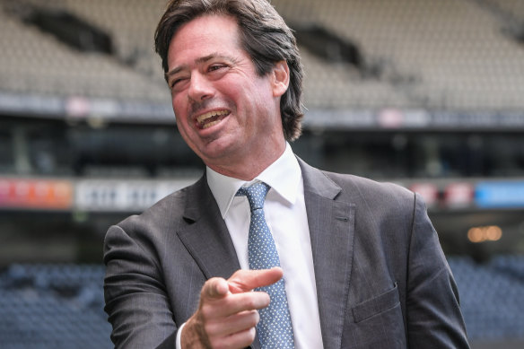 AFL boss Gillon McLachlan on Tuesday.