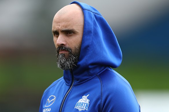 Rhyce Shaw’s time as North Melbourne coach ended abruptly.