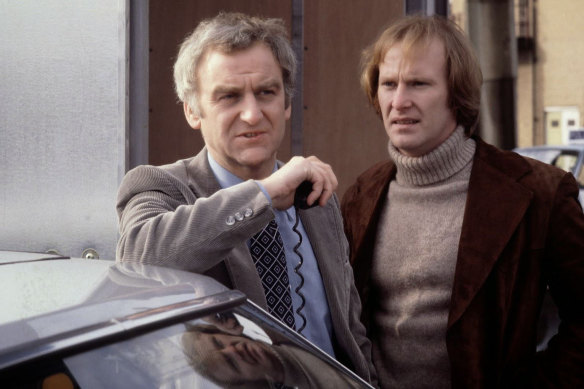 John Thaw and Dennis Waterman as detectives Regan and Carter in The Sweeney: Regan was a good guy who resembled the bad guys.