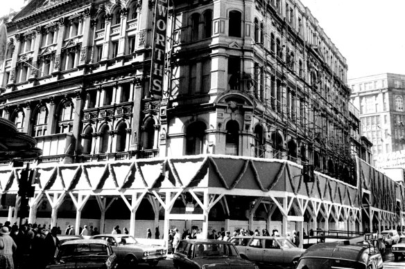 The beginning … The construction site of the project on Market Street in 1970.