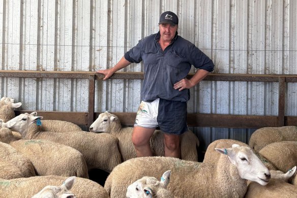Tom Bull on his Kinross property in Holbrook, in the NSW Riverina. 