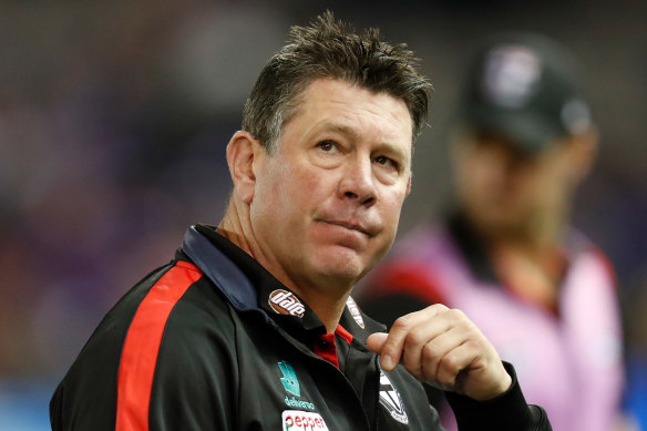 Coach Brett Ratten was not happy after the Saints’ loss and let his players know about it.