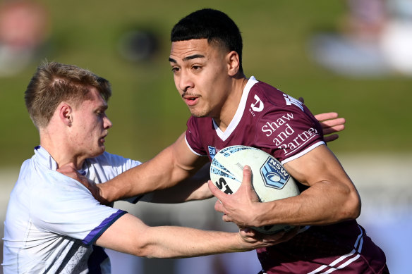 Lehi Hopoate will make his NRL debut for the Sea Eagles against Melbourne on Friday.