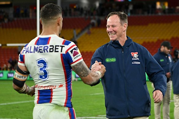 Knights coach Justin Holbrook has had an immediate impact on Newcastle in 2026.