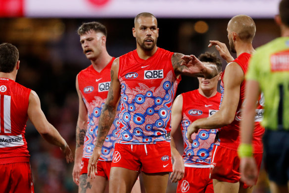 Lance Franklin will return to action with the Swans on Saturday.