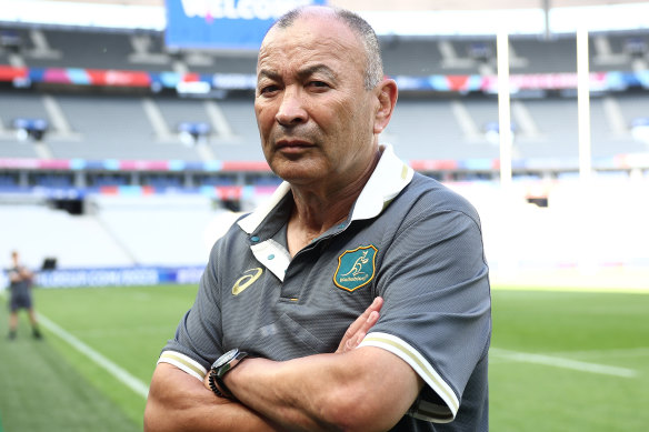 Eddie Jones is under pressure this week ahead of Australia’s Test against Wales. 