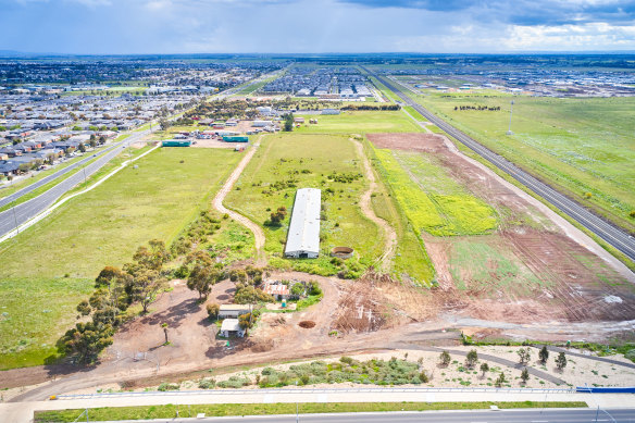  A 3.7 hectare development site at 585 Derrimut Road, Tarneit, sold for $11.1 million.