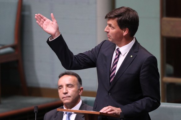 Angus Taylor  delivers his maiden speech in 2013.