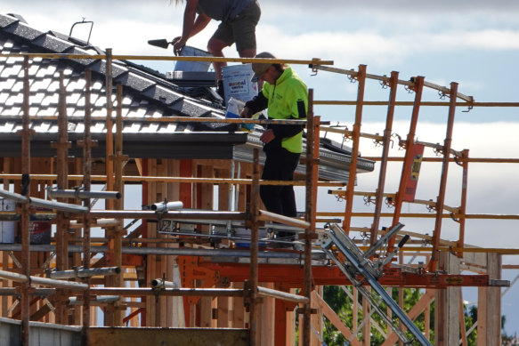 There are growing concerns the RBA’s interest rate moves will hurt the housing construction sector.